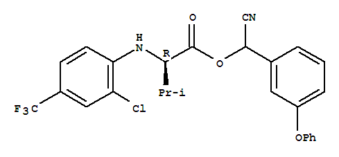 D-Valine,N-[2-chloro-4-(trifluoromethyl)phenyl]-, cyano(3-phenoxyphenyl)methyl ester