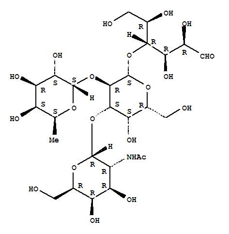 D-Glucose,O-2-(acetylamino)-2-deoxy-a-D-galactopyranosyl-(1®3)-O-[6-deoxy-a-L-galactopyranosyl-(1®2)]-O-b-D-galactopyranosyl-(1®4)-