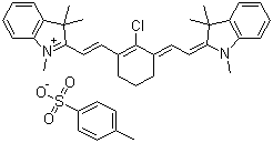 2-[2-[2-chloro-3-[2-(1,3,3-trimethylindol-1-ium-2-yl)ethenyl]cyclohex-2-en-1-ylidene]ethylidene]-1,3,3-trimethylindole,4-methylbenzenesulfonate