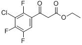 Ethyl 3-chloro-2,4,5-tri-fluorobenzoyl acetate