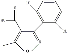 4-Isoxazolecarboxylicacid, 3-(2,6-dichlorophenyl)-5-methyl-