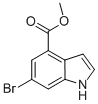 1H-Indole-4-carboxylicacid, 6-bromo-, methyl ester