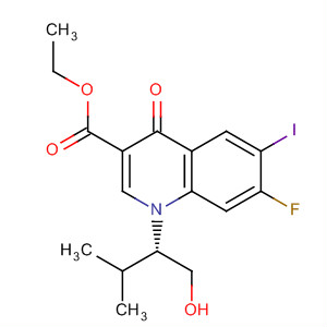 (S)-7-Fluoro-1-(1-hydroxymethyl-2-methyl-propyl)-6-iodo-4-oxo-1,4-dihydro-quinoline-3-carboxylic acid
