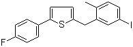 2-(4-Fluorophenyl)-5-[(5-iodo-2-menthylphenyl)menthyl]thiophene