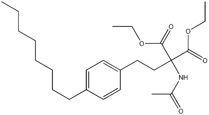 Diethyl 2-acetamido-2-(4-octylphenethyl)malonate