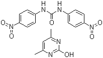 Nicarbazin, 330-95-0, C13H10N4O5.C6H8N2O