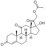 Pregn-4-ene-3,11,20-trione,21-(acetyloxy)-17-hydroxy- (9CI)