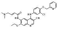N-(4-(3-Chloro-4-(2-pyridinylmethoxy)anilino)-3-cyano-7-ethoxy-6-quinolyl)-4-(dimethylamino)-2-butenamide