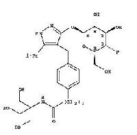 Benzenebutanamide, 4-[[3-[(4-deoxy-4-fluoro-β-D-glucopyranosyl)oxy]-5-(1-methylethyl)-1H-pyrazol-4-yl]methyl]-N-[2-hydroxy-1,1-bis(hydroxymethyl)ethyl]-