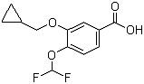 3-Cyclopropylmethoxy-4-difluoromethoxybenzoic acid / Cas No. : 162401-62-9