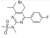 Rosuvastatin intermediate 5-(Bromomethyl)-4-(4-fluorophenyl)-6-isopropyl-2-[methyl(methylsulfonyl)amino]pyrimidine