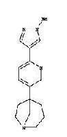 1-Azabicyclo[3.2.1]octane, 5-[6-(1-methyl-1H-pyrazol-4-yl)-3-pyridinyl]-, (+)-