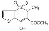 Methyl 2-methyl-4-hydroxy-2H-thicno[2,3-e]-1,2-thiazine-3-carboxylate-1,1-dioxide