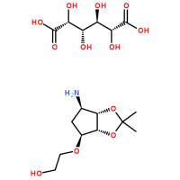 2-((3aR,4S,6R,6aS)-6-amino-2,2-dimethyltetrahydro-3aH-cyclopenta[d][1,3]dioxol-4-yloxy)ethanol L-tataric acid