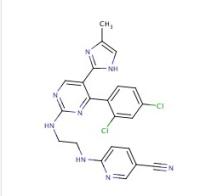 3-Pyridinecarbonitrile,6-[[2-[[4-(2,4-dichlorophenyl)-5-(5-methyl-1H-imidazol-2-yl)-2-pyrimidinyl]amino]ethyl]amino]-