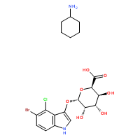 5-Bromo-4-chloro-3-indolyl β-D-glucuronide cyclohexylammonium salt