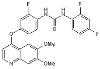 N-(2,4-Difluorophenyl)-N'-[4-[(6,7-dimethoxy-4-quinolin yl)oxy]-2-fluorophenyl]urea