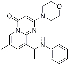 4H-Pyrido[1,2-a]pyrimidin-4-one,7-methyl-2-(4-morpholinyl)-9-[1-(phenylamino)ethyl]-